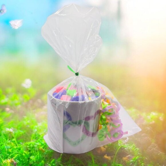 Handmade ✦ Love Is… Ceramic Mug Candle ✦ Rainbow Heart Wax Sherbet Scent NWT - Picture 10 of 10